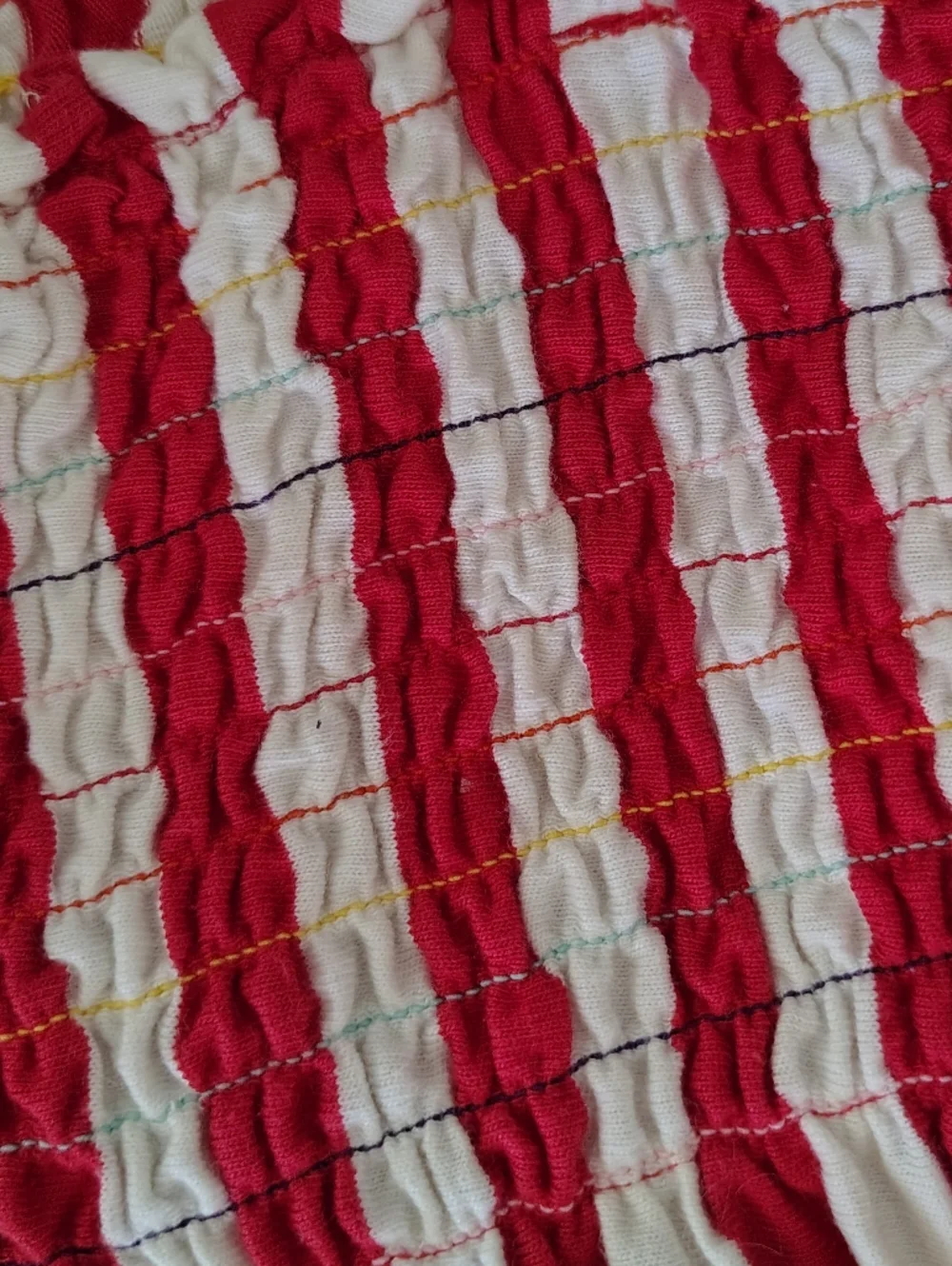Hannah Anderson Red and White Striped Sundress - Picture 5 of 11